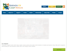 Tablet Screenshot of friendsofcamphollis.org